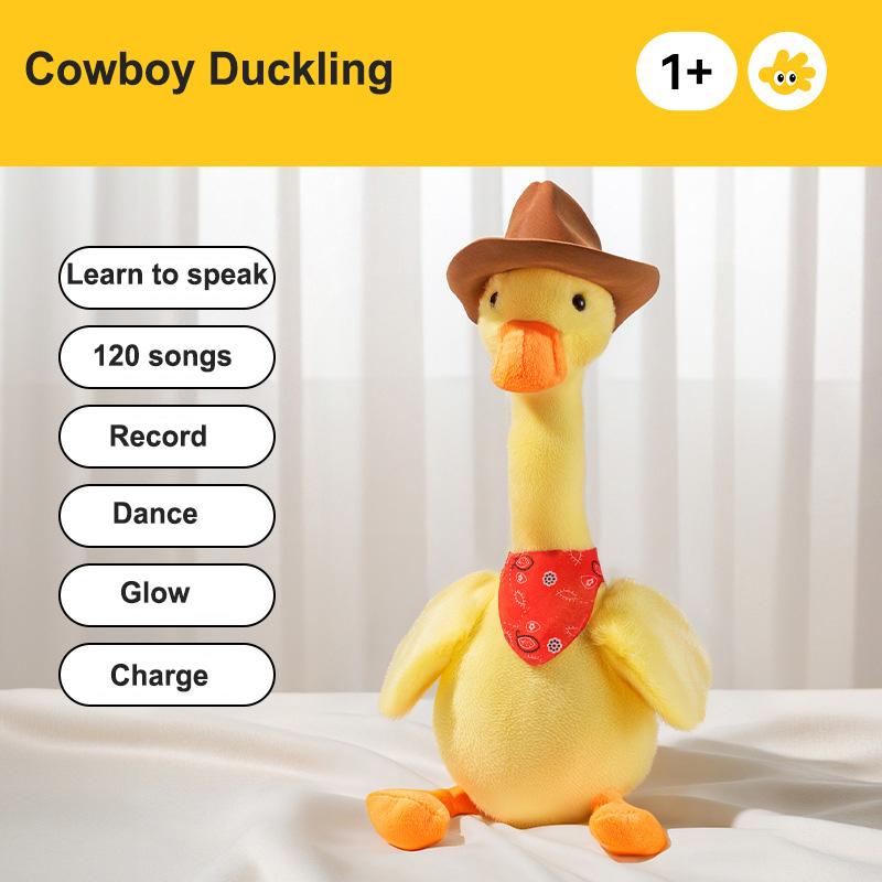 New Rechargeable Recording and Repeating Duck Singing and Dancing Baby Early Education Educational Electric Plush Toy Gift
New Rechargeable Recording and Repeating Duck Singing and Dancing Baby Early Education Educational Electric Plush Toy Gift