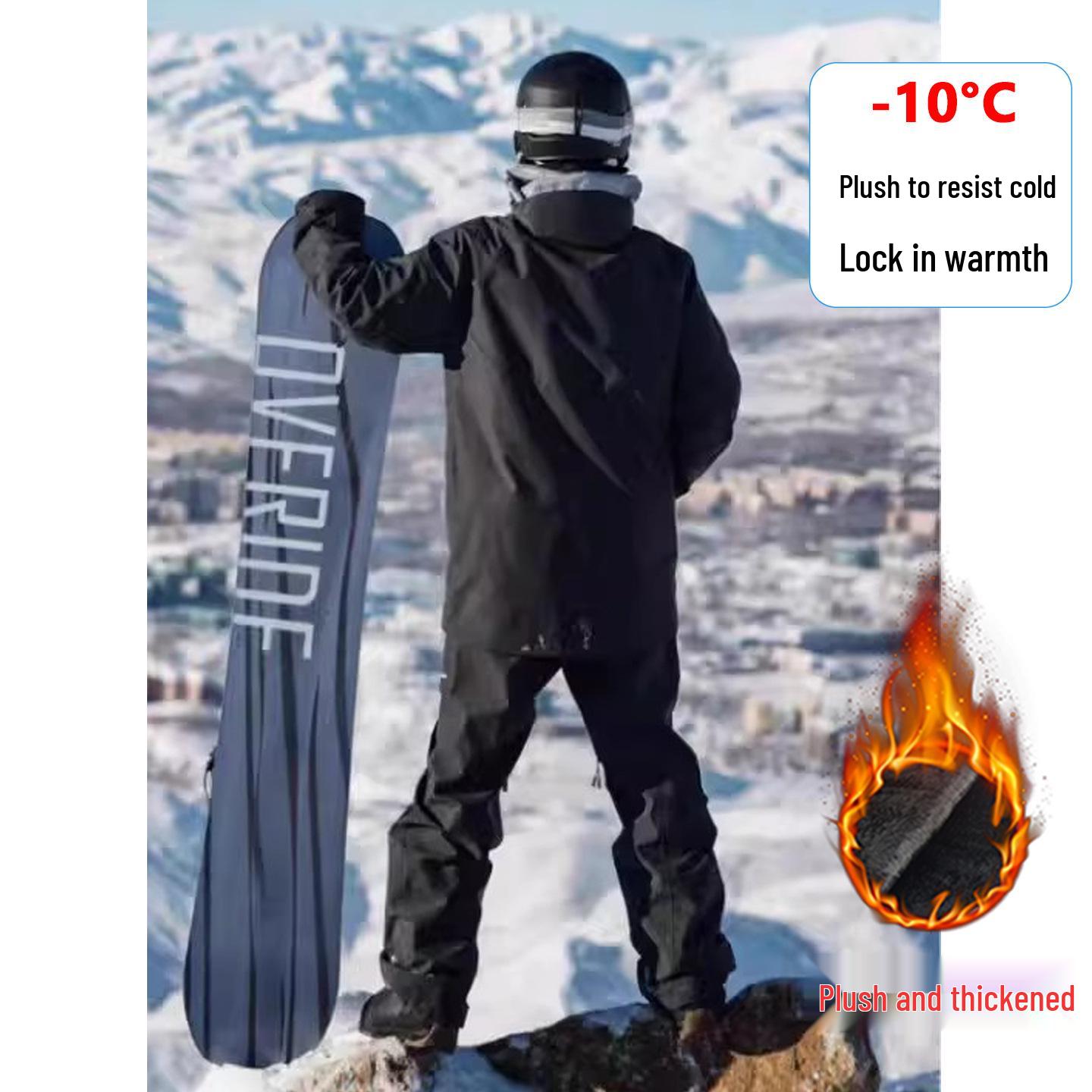 Unisex Light Blue Waterproof Ski Pants with Velvet Lining L небо синє кольору
Unisex Light Blue Waterproof Ski Pants with Velvet Lining L небо синє кольору