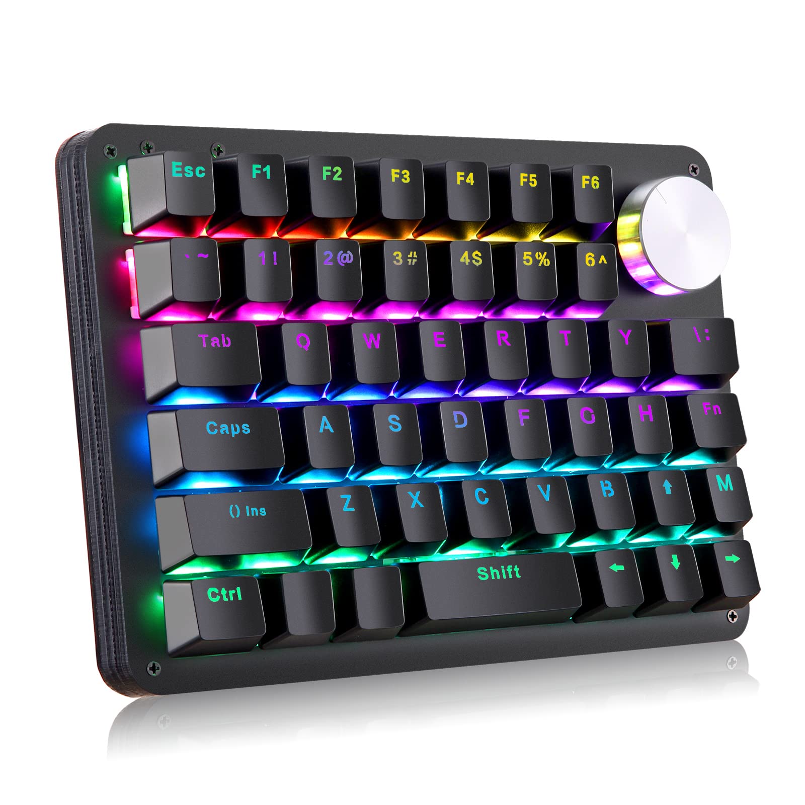 Koolertron Macro Gaming Mechanical Остання поворотна RGB 45 Gaming Red Mini Shortcut Small Підходить для відео та малювання Клавіатура однією рукою, клавіатура, чорний
Koolertron Macro Gaming Mechanical Остання поворотна RGB 45 Gaming Red Mini Shortcut Small Підходить для відео та малювання Клавіатура однією рукою, клавіатура, чорний