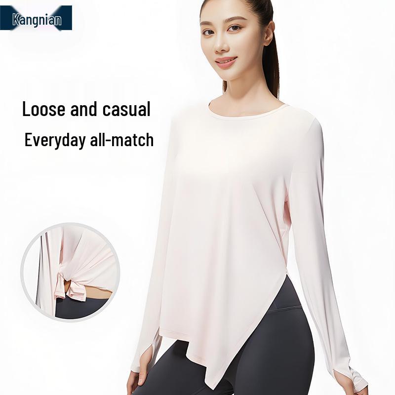 Women s Long Sleeve Ice Silk Yoga Top - Breathable, Loose Fit, Cool Slit Design for Running and Training Large (L)
Women s Long Sleeve Ice Silk Yoga Top - Breathable, Loose Fit, Cool Slit Design for Running and Training Large (L)