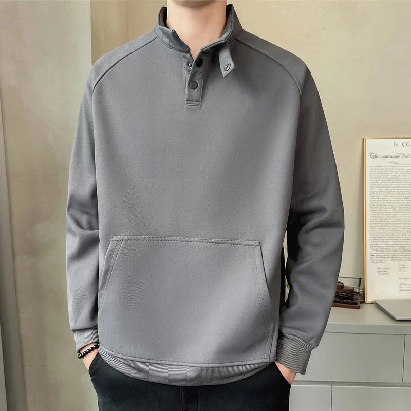 Men s Half Button Stand Collar Sweatshirt Loose Fit Long Sleeve Pullover Top Solid Color Casual Streetwear Male Basic Sweatshirts 4XL темно серый
Men s Half Button Stand Collar Sweatshirt Loose Fit Long Sleeve Pullover Top Solid Color Casual Streetwear Male Basic Sweatshirts 4XL темно серый