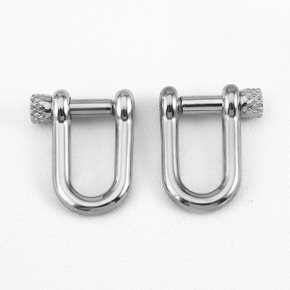 2Pcs Stainless Steel U Shape Screw Carabiner Jewelry Clasp Gold Colour Metal Horseshoe Toggle Spiral Clasp Hook Shackle Supplies 2pcs
2Pcs Stainless Steel U Shape Screw Carabiner Jewelry Clasp Gold Colour Metal Horseshoe Toggle Spiral Clasp Hook Shackle Supplies 2pcs