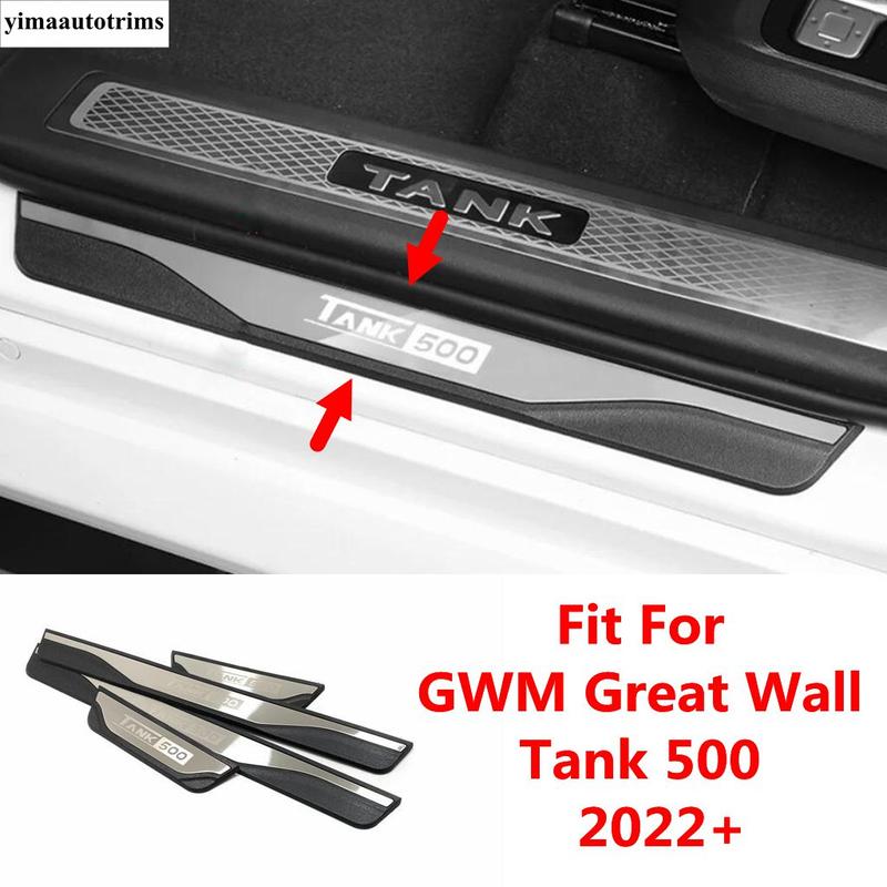 Car Rear Door Sill ide Scuff Plate Pedal Panel Decoration Cover Trim Fit For GWM Great Wall Tank 500 Accessories
Car Rear Door Sill ide Scuff Plate Pedal Panel Decoration Cover Trim Fit For GWM Great Wall Tank 500 Accessories