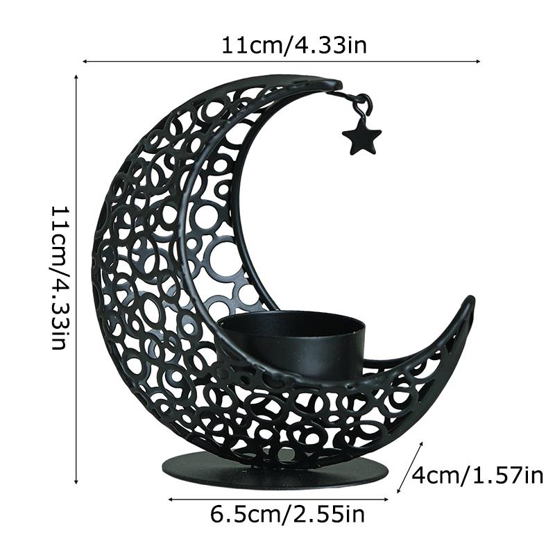 1 шт. Металева святкова центральна композиція Порожнистий тримач для свічок у формі півмісяця для вечірки Ісламський Доступно кілька варіантів
1 шт. Металева святкова центральна композиція Порожнистий тримач для свічок у формі півмісяця для вечірки Ісламський Доступно кілька варіантів