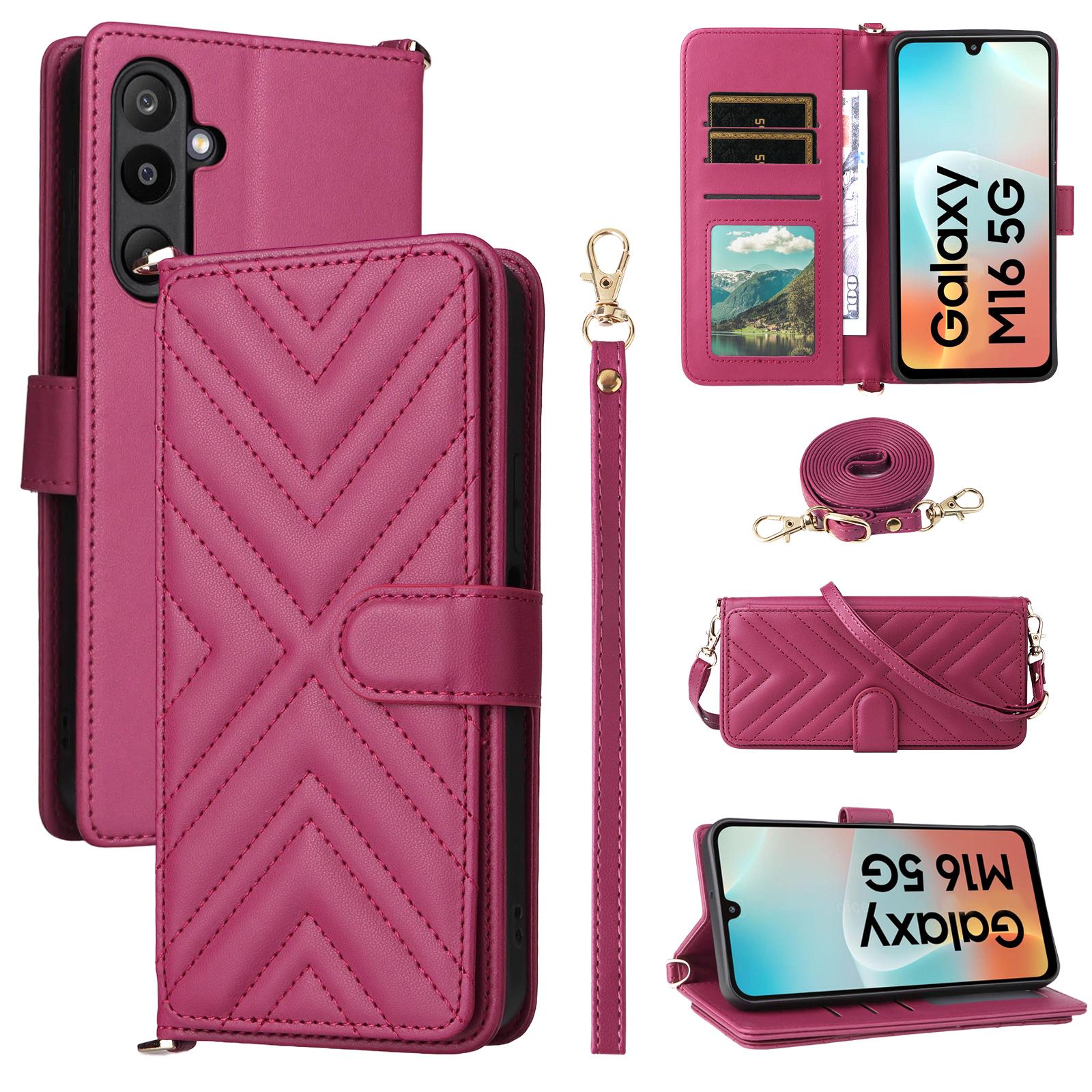 For Samsung Galaxy M16 5G/F16 5G Wallet Case with Shoulder/Wrist Strap Leather Phone Cover Stand D
For Samsung Galaxy M16 5G/F16 5G Wallet Case with Shoulder/Wrist Strap Leather Phone Cover Stand D