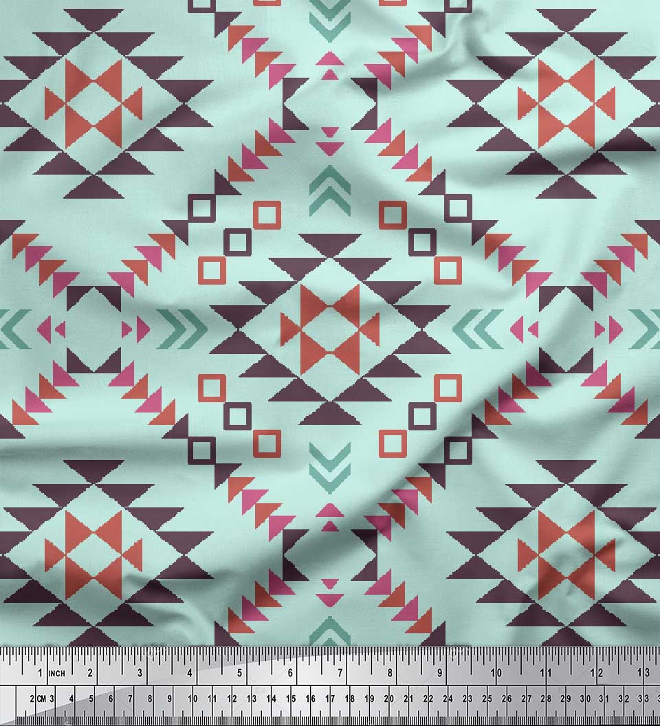 Soimoi Green Japan Crepe Satin Fabric Geometric Ikat Printed Craft Fabric by the metre 42 Inch 42 Inch Wide - Poly Crepe зелений
Soimoi Green Japan Crepe Satin Fabric Geometric Ikat Printed Craft Fabric by the metre 42 Inch 42 Inch Wide - Poly Crepe зелений