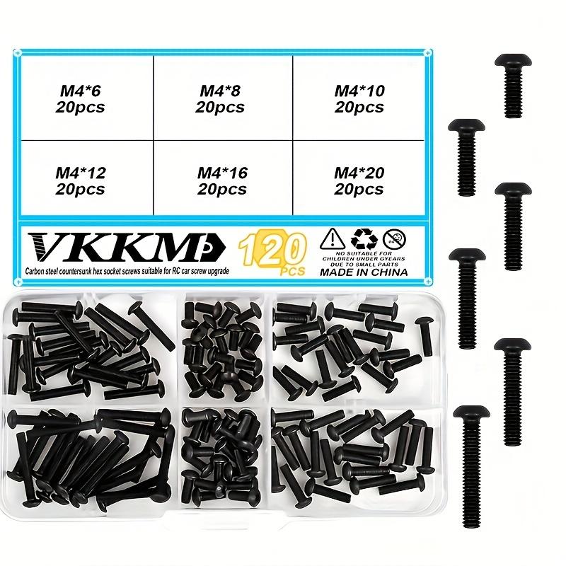 120 Pcs M4 Button Head Hexagon Socket Screws, Made of Black-Plated Carbon Steel. Applicable for Equipment Upgrading.
120 Pcs M4 Button Head Hexagon Socket Screws, Made of Black-Plated Carbon Steel. Applicable for Equipment Upgrading.