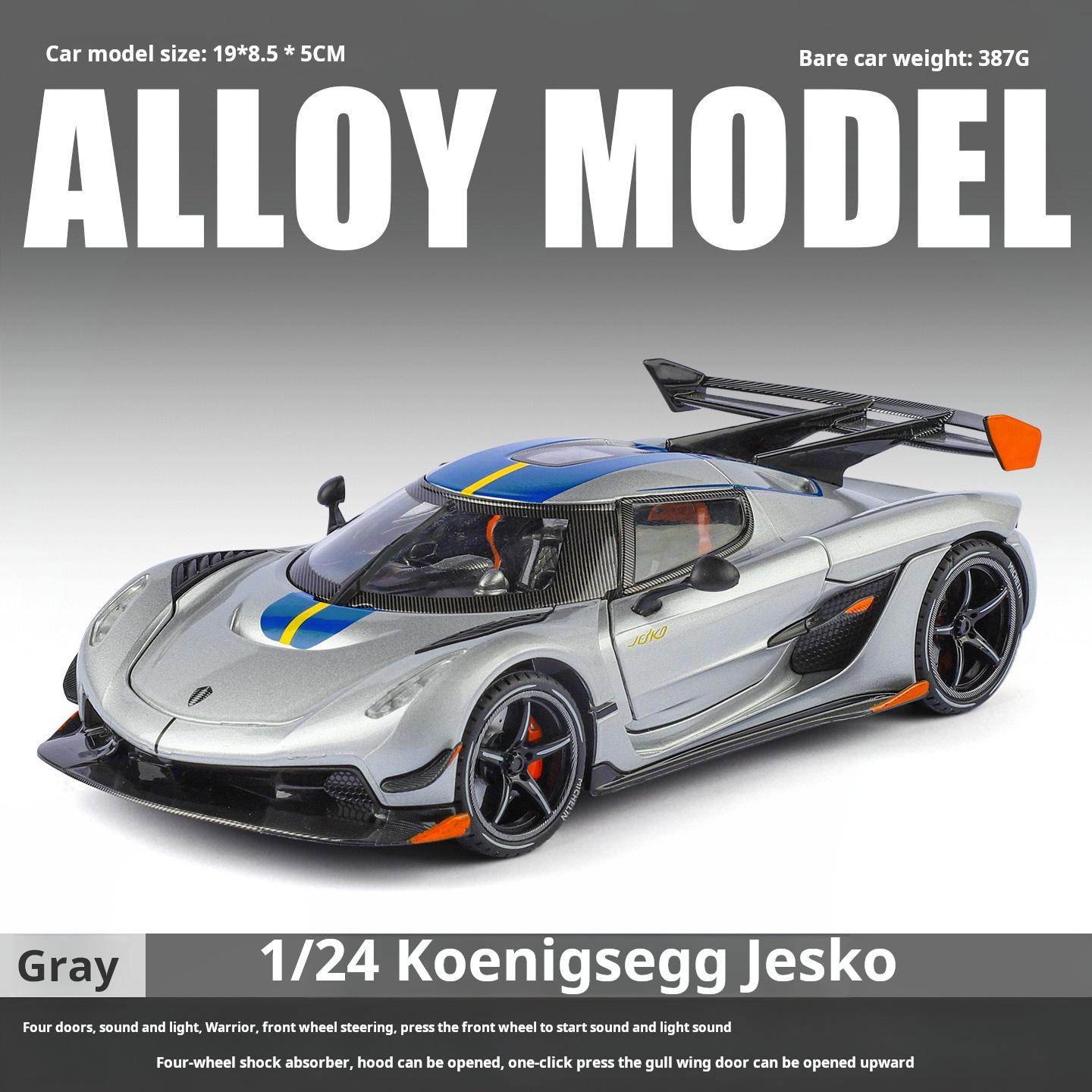 1:24 Koenigsegg Jesko Alloy Simulation Super Car Model Exquisite Collection Decoration Toy Car & Gift Pull Back Light & Sound
1:24 Koenigsegg Jesko Alloy Simulation Super Car Model Exquisite Collection Decoration Toy Car & Gift Pull Back Light & Sound