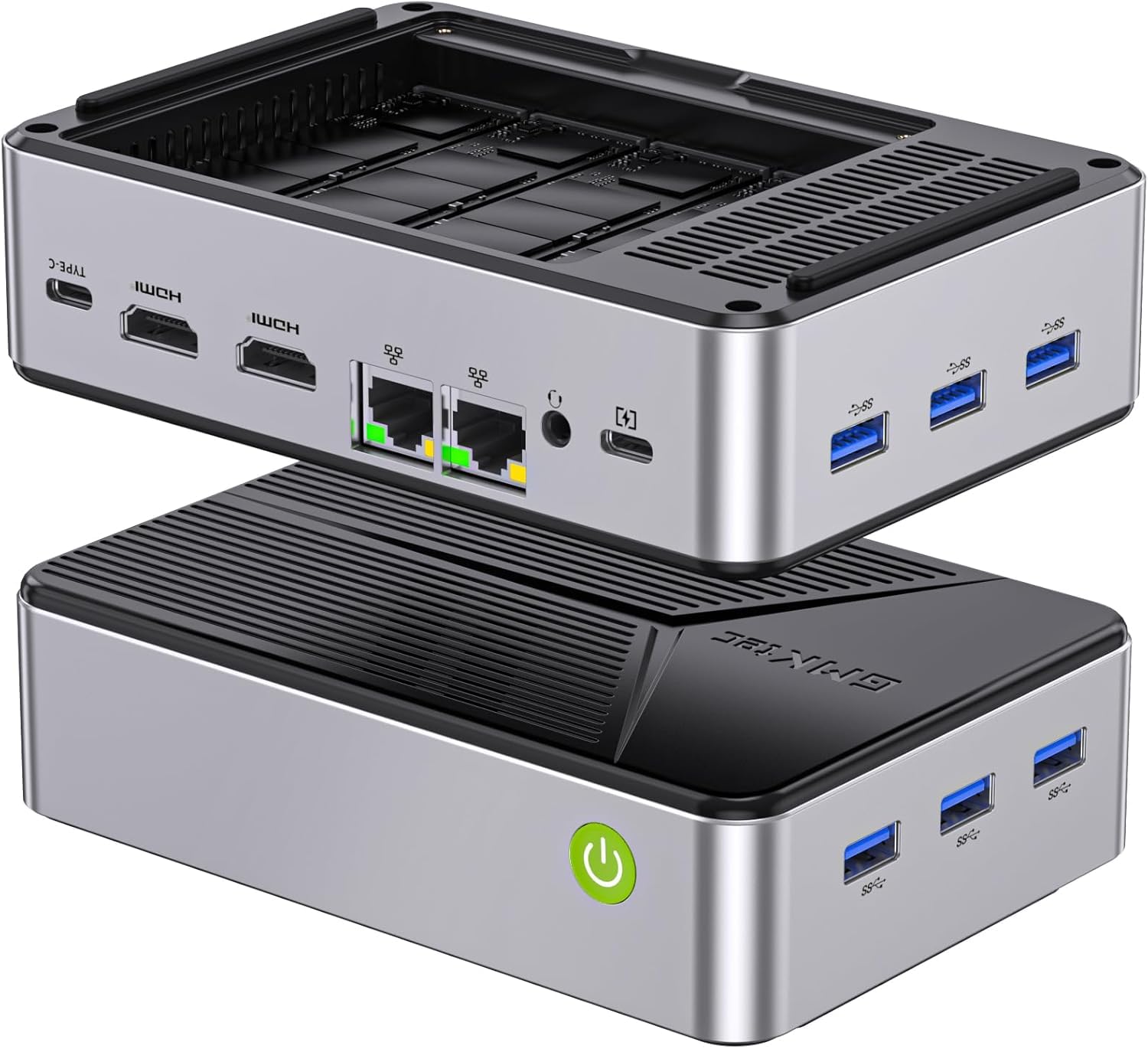 GMKtec NucBox G9 Mini PC Intel Twin mini pc 4 Bay NAS LPDDR5 12GB SSD 2TB Soft Router 4K Three Screen Compatible WIFI6 Dual LAN Silent Cooling Design
GMKtec NucBox G9 Mini PC Intel Twin mini pc 4 Bay NAS LPDDR5 12GB SSD 2TB Soft Router 4K Three Screen Compatible WIFI6 Dual LAN Silent Cooling Design