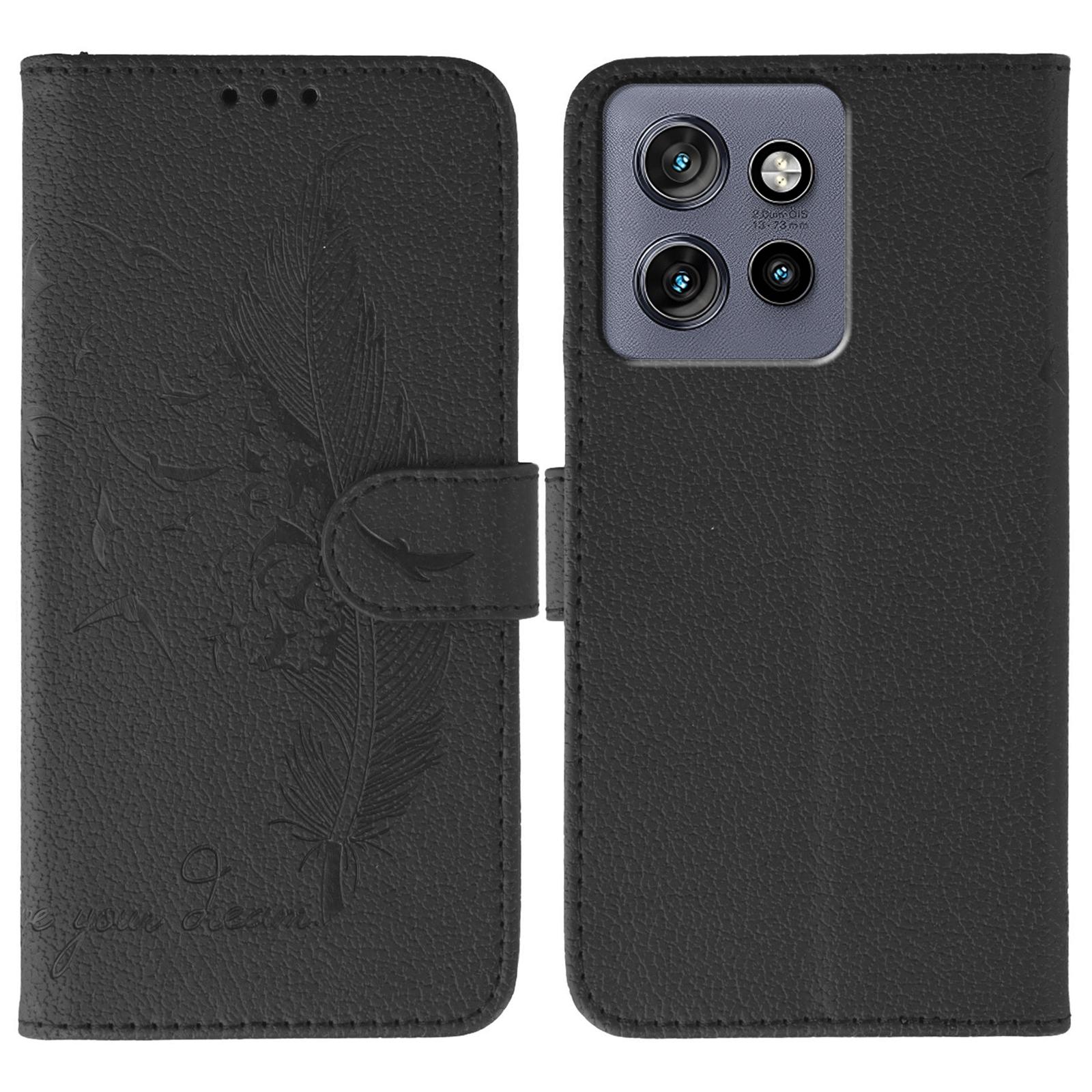 Phone Case For Motorola Edge 50 Neo 5G/Moto S50 5G/ThinkPhone 25 5G Feather Imprint PU Leather Wallet Cover Black
Phone Case For Motorola Edge 50 Neo 5G/Moto S50 5G/ThinkPhone 25 5G Feather Imprint PU Leather Wallet Cover Black