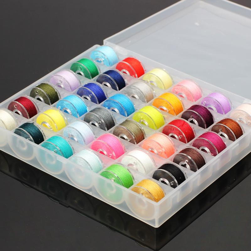 36-Grid Transparent Bobbin Box with Thread Bobbins & 36-Colored Sewing Threads
36-Grid Transparent Bobbin Box with Thread Bobbins & 36-Colored Sewing Threads