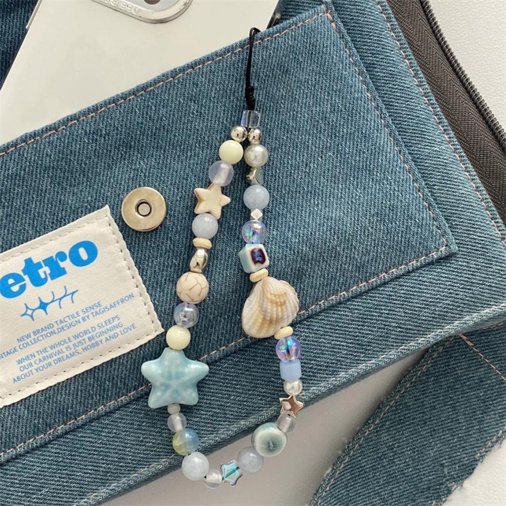 INS Blue Star Seashell Beaded Phone Strap Cute Charm Chain Flower Phone Lanyard Keychain Woman Girl Bag Pendant For iPhone Case
INS Blue Star Seashell Beaded Phone Strap Cute Charm Chain Flower Phone Lanyard Keychain Woman Girl Bag Pendant For iPhone Case