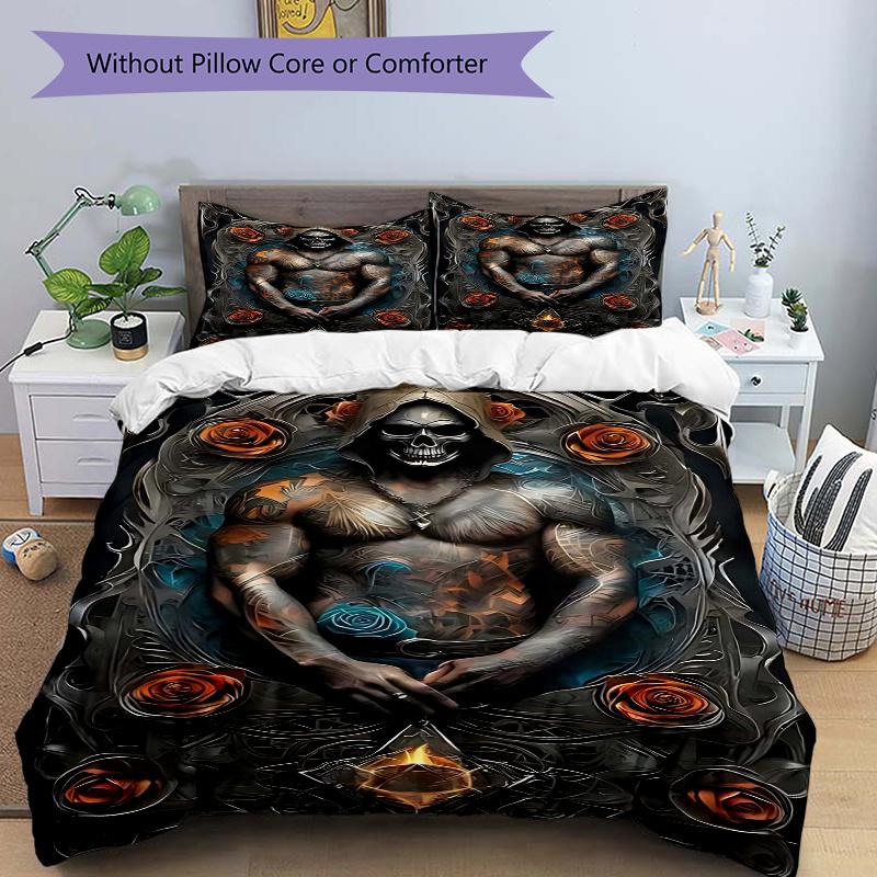 3pcs Anime Grim Reaper Comforter Set with One Quilt Cover and Two Pillowcases (No Core) - Home Decor, Holiday Gift, Polyester Fabric, Anime Cartoon De 135x200cm
3pcs Anime Grim Reaper Comforter Set with One Quilt Cover and Two Pillowcases (No Core) - Home Decor, Holiday Gift, Polyester Fabric, Anime Cartoon De 135x200cm