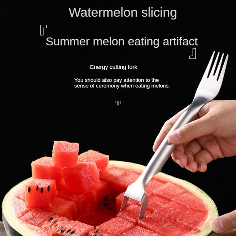 1PCS 2-In-1 Watermelon Fork Slicer Watermelon Slicer Cutter Summer Dual Head Stainless Steel Fruit Fork Cubeds Knife Silver серый
1PCS 2-In-1 Watermelon Fork Slicer Watermelon Slicer Cutter Summer Dual Head Stainless Steel Fruit Fork Cubeds Knife Silver серый