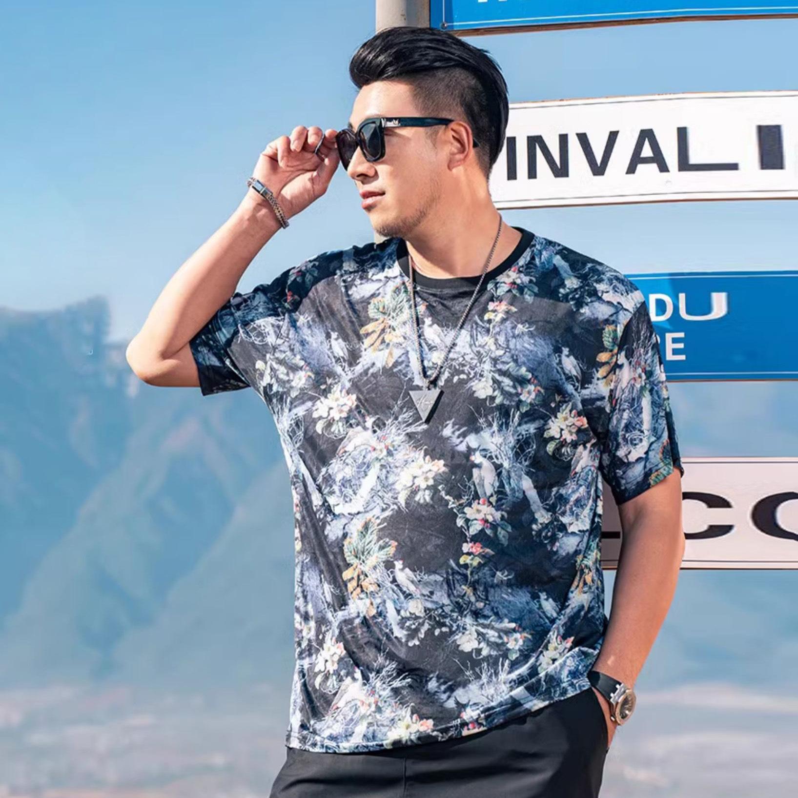 Stretch fit anti-wrinkle loose men s short-sleeved ice cool feeling fashion short-sleeved top cotton comfortable lightweight T-shirt 8XL
Stretch fit anti-wrinkle loose men s short-sleeved ice cool feeling fashion short-sleeved top cotton comfortable lightweight T-shirt 8XL
