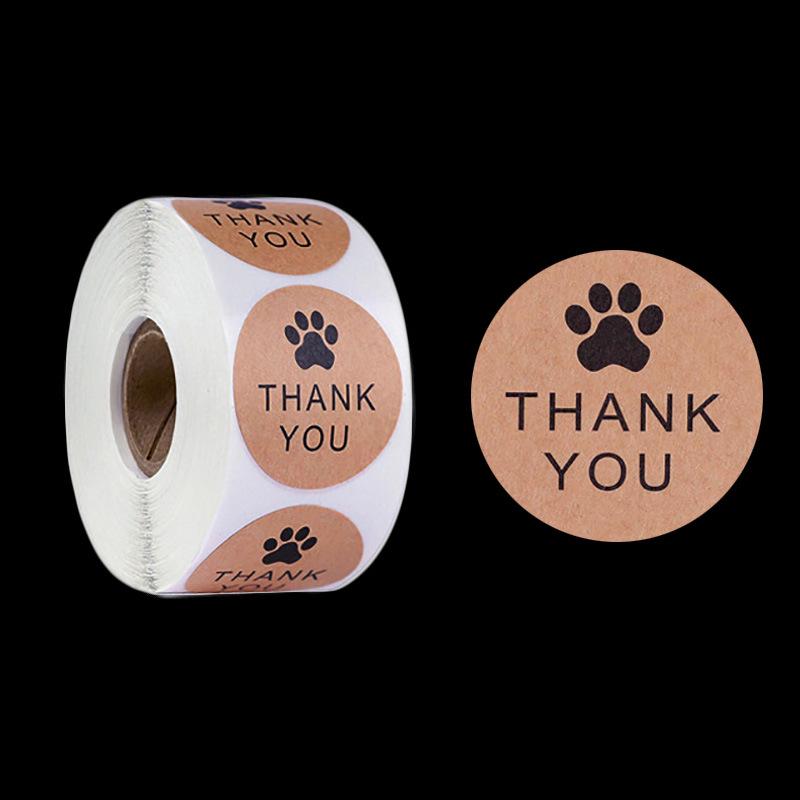 Round Cat Paw Pink & Black Cowhide Thank You Stickers - Hot Stamping Adhesive Seals 1 inch/2.5 cm*500 pcs/roll
Round Cat Paw Pink & Black Cowhide Thank You Stickers - Hot Stamping Adhesive Seals 1 inch/2.5 cm*500 pcs/roll