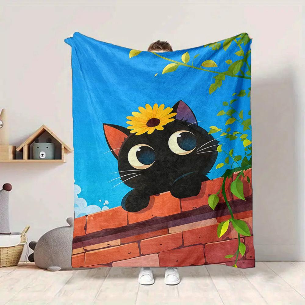 1pc Cat Flower Lightweight Flannel Blanket, Comfortable and Warm Blanket, for Office and Camping Sofa Bed, Livingroom003 130cmx150cm
1pc Cat Flower Lightweight Flannel Blanket, Comfortable and Warm Blanket, for Office and Camping Sofa Bed, Livingroom003 130cmx150cm