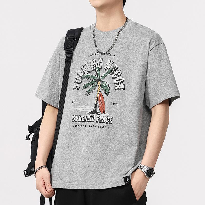 Summer Thin Beach Coconut Tree Vacation Short-sleeved T-shirt Men s Summer Loose Round Neck T-shirt Short-sleeved 4XL
Summer Thin Beach Coconut Tree Vacation Short-sleeved T-shirt Men s Summer Loose Round Neck T-shirt Short-sleeved 4XL