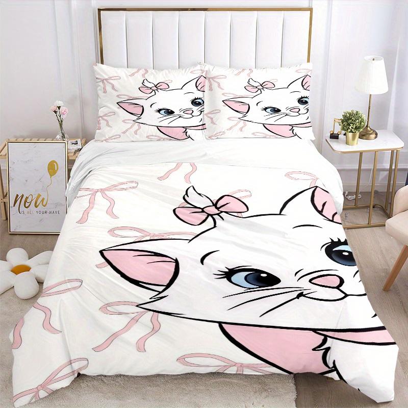 3pcs Aristocats Marie Printed Bedding Set, Soft and Comfortable Quilt Cover for Bedroom, Guest Room Q001 155x200cm
3pcs Aristocats Marie Printed Bedding Set, Soft and Comfortable Quilt Cover for Bedroom, Guest Room Q001 155x200cm