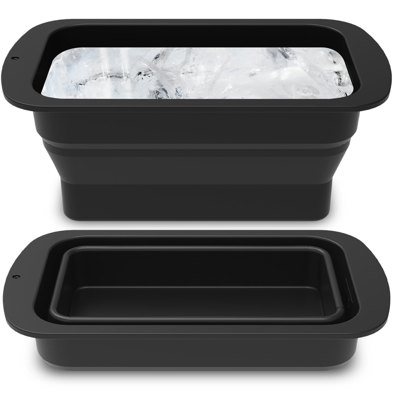 Форма для льда, 2 шт., очень большие формы для кубиков льда весом 8 фунтов, складные силиконовые формы для льда, многоразовый лоток для кубиков льда чёрный
Форма для льда, 2 шт., очень большие формы для кубиков льда весом 8 фунтов, складные силиконовые формы для льда, многоразовый лоток для кубиков льда чёрный