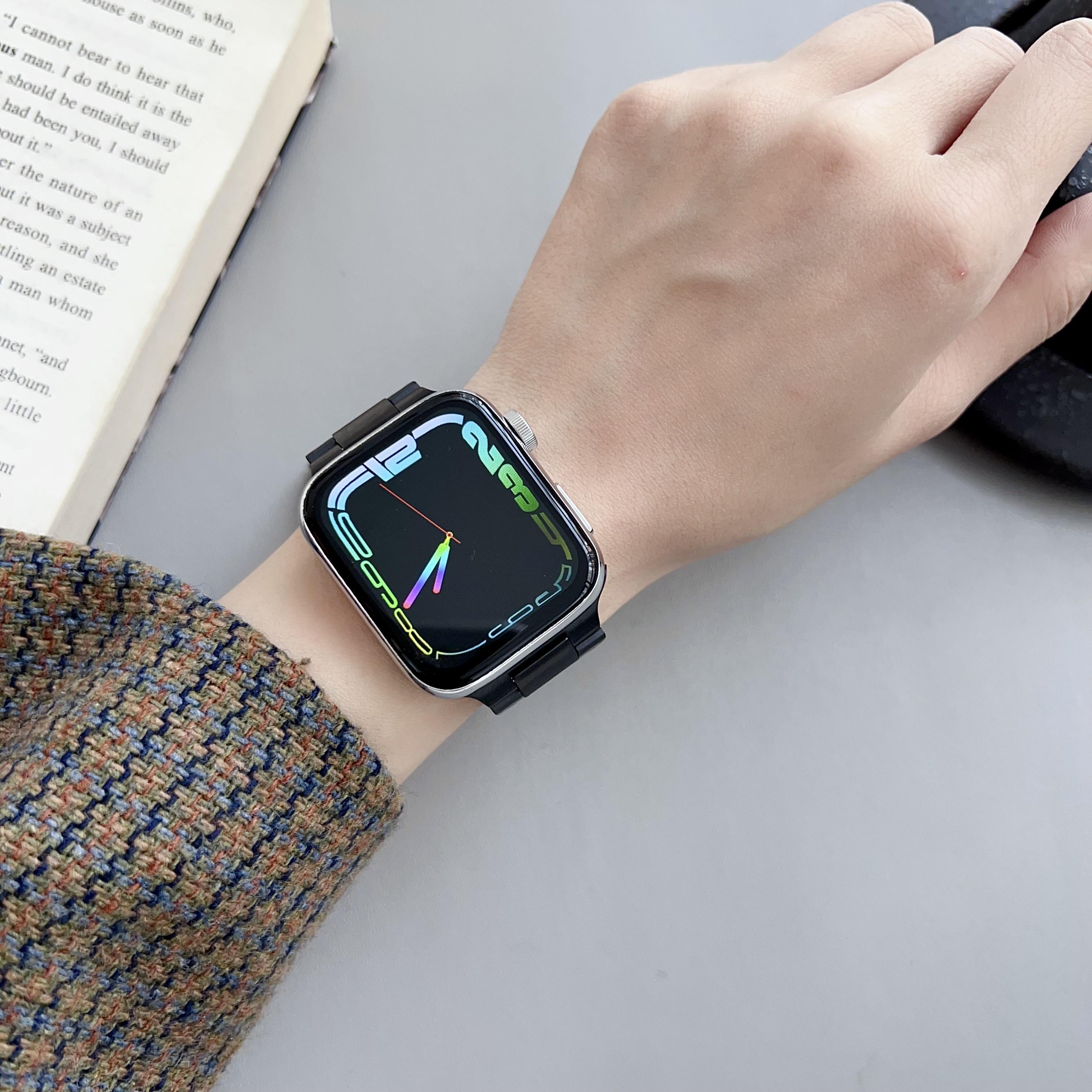 For Apple Watch Series 10 42mm/9 8 7 41mm/Series 6 5 4 SE (2022) SE (2023) SE 40mm/Series 3 2 1 38mm Stainless Steel Wrist Strap Black
For Apple Watch Series 10 42mm/9 8 7 41mm/Series 6 5 4 SE (2022) SE (2023) SE 40mm/Series 3 2 1 38mm Stainless Steel Wrist Strap Black