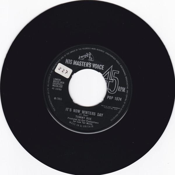 7inch Record TOMMY ROE Its Now Winters Day POP1574 His Masters Vo 1967 UK Pop Used
7inch Record TOMMY ROE Its Now Winters Day POP1574 His Masters Vo 1967 UK Pop Used
