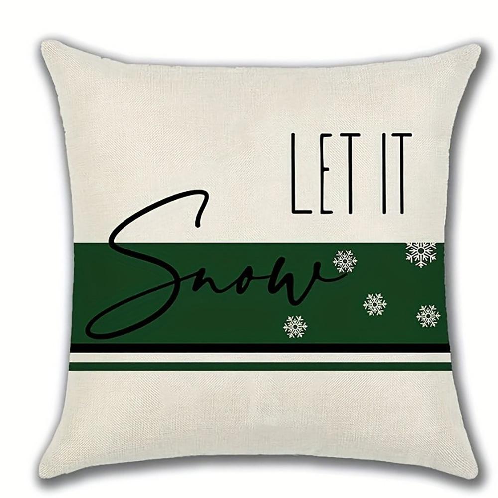 Рождественские наволочки: Веселый, Остролист, и Дизайны «Пусть идет снег», Чехол на подушку дивана-кровати, Новогоднее украшение для дома 16x16Inch
Рождественские наволочки: Веселый, Остролист, и Дизайны «Пусть идет снег», Чехол на подушку дивана-кровати, Новогоднее украшение для дома 16x16Inch