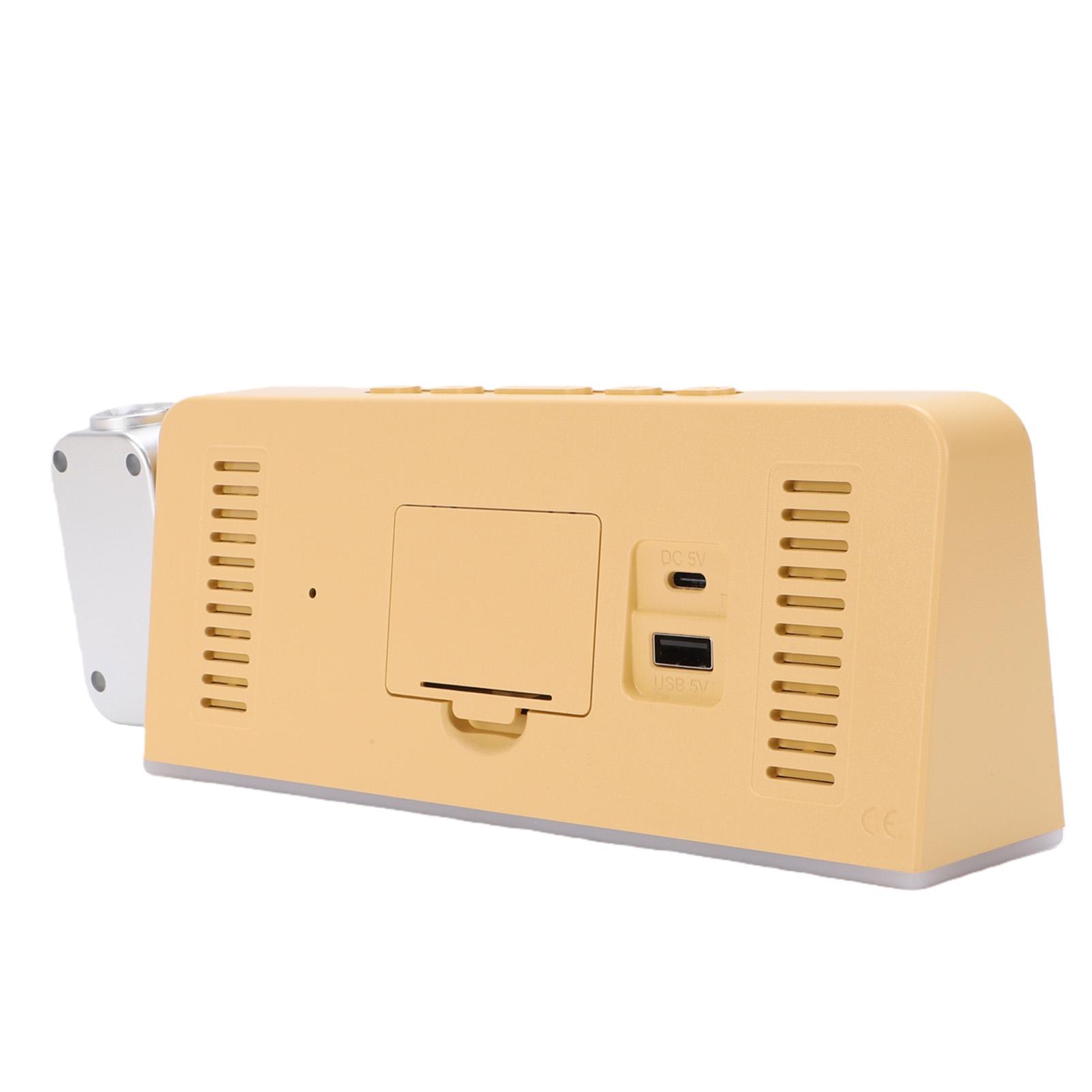 Projection Alarm Clock 3 Brightness LED Digital Clock with 180 degrees Rotatable Projector USB for Bedroom
Projection Alarm Clock 3 Brightness LED Digital Clock with 180 degrees Rotatable Projector USB for Bedroom
