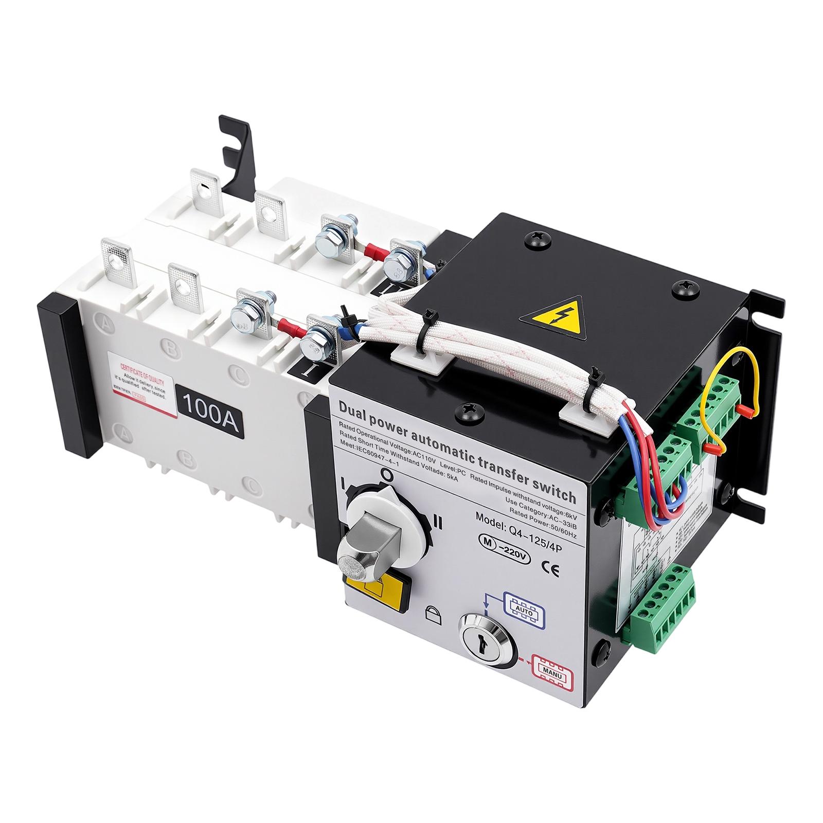 Dual Power Automatic Transfer Switch Auto Generator Changeover Switch,Manual Transfer Switch Dual Power Toggle Controller Tool чорний
Dual Power Automatic Transfer Switch Auto Generator Changeover Switch,Manual Transfer Switch Dual Power Toggle Controller Tool чорний