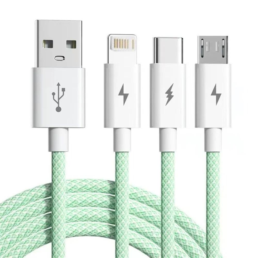 66W 6A 3 In 1 USB C Cable Super Fast Charging Data Cables for iPhone Huawei Xiaomi Samsung Multi USB To Type-C Microusb IOS Line 1.2m
66W 6A 3 In 1 USB C Cable Super Fast Charging Data Cables for iPhone Huawei Xiaomi Samsung Multi USB To Type-C Microusb IOS Line 1.2m