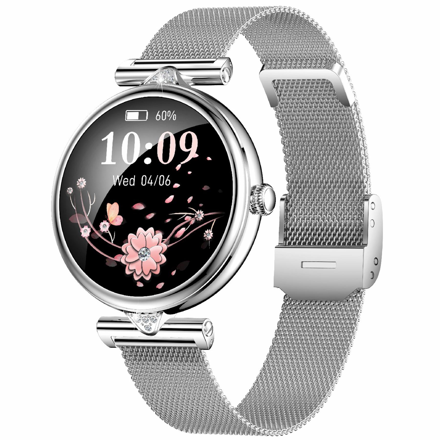 Жіночий смарт-годинник AK73 Спортивний монітор Водонепроникний браслет зі сталевим сітчастим ремінцем Silver
Жіночий смарт-годинник AK73 Спортивний монітор Водонепроникний браслет зі сталевим сітчастим ремінцем Silver