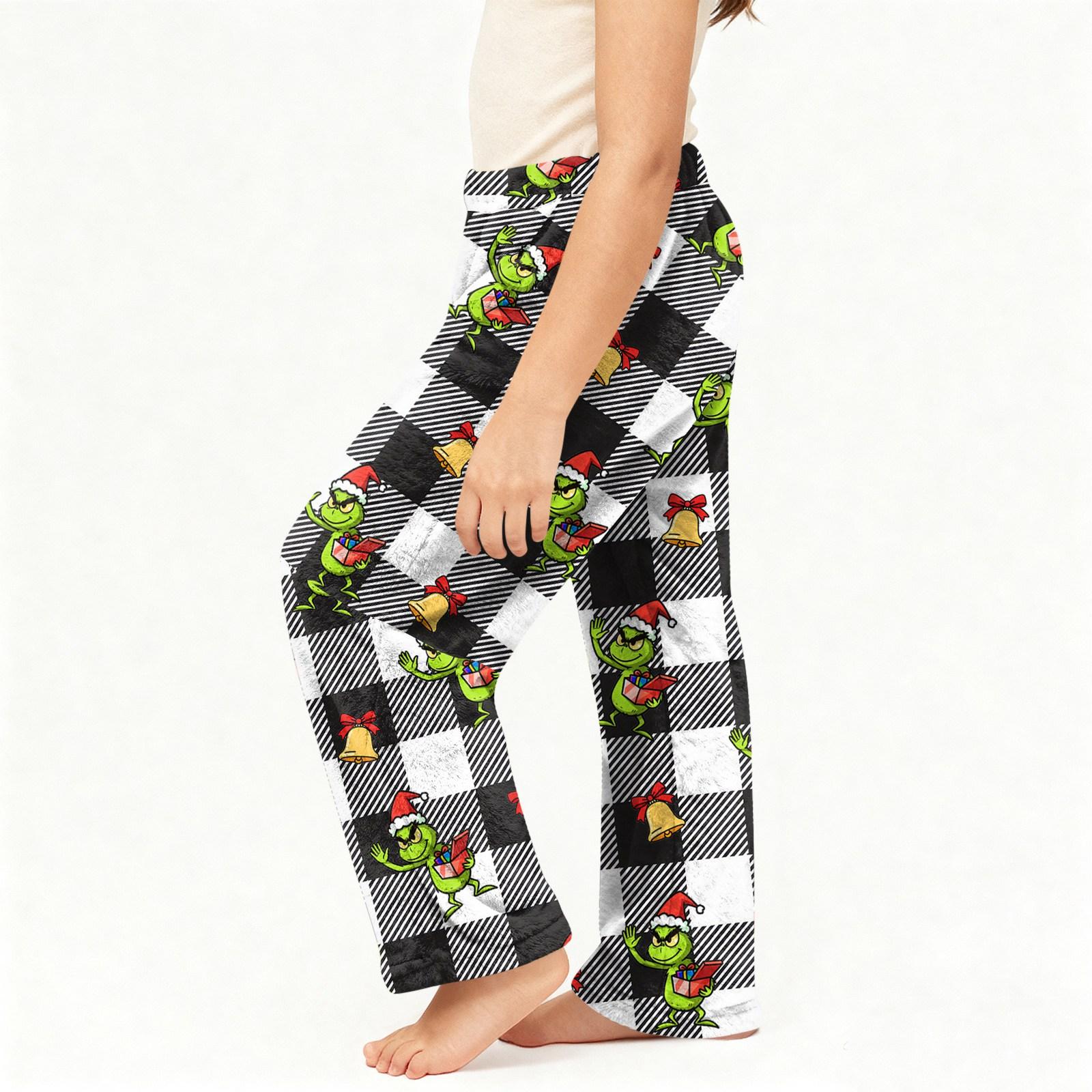 Kids Plush Lounge Pants Soft Sleepwear with Holiday Character Prints Elastic Waistband Comfortable Fit for Boys and Girls 130
Kids Plush Lounge Pants Soft Sleepwear with Holiday Character Prints Elastic Waistband Comfortable Fit for Boys and Girls 130
