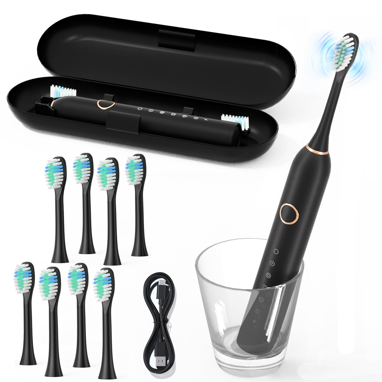 Электрическая электрическая зубная щетка Sonic IPX7 Портативная зубная щетка Sonic 8 Сменные щетки USB 2-минутный автоматический таймер 4 часа 30 дней Зубная щетка, Зубная щетка,
Электрическая электрическая зубная щетка Sonic IPX7 Портативная зубная щетка Sonic 8 Сменные щетки USB 2-минутный автоматический таймер 4 часа 30 дней Зубная щетка, Зубная щетка,