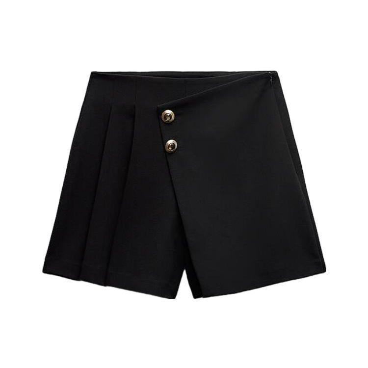 Zara Solid High-Waisted Straight-Leg Casual Shorts Women shorts Black 04387244800-33 S
Zara Solid High-Waisted Straight-Leg Casual Shorts Women shorts Black 04387244800-33 S