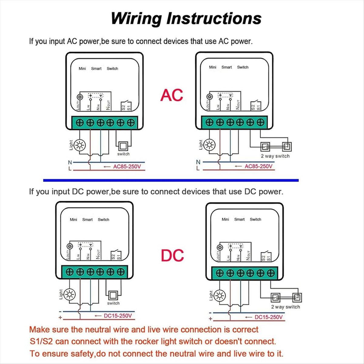 4PCS WiFi Smart Switch Light Switch, APP Remote Control, Voice Control, DIY Mode, Timer Function, LAN Control, 2 Way 16A China Mainland
4PCS WiFi Smart Switch Light Switch, APP Remote Control, Voice Control, DIY Mode, Timer Function, LAN Control, 2 Way 16A China Mainland