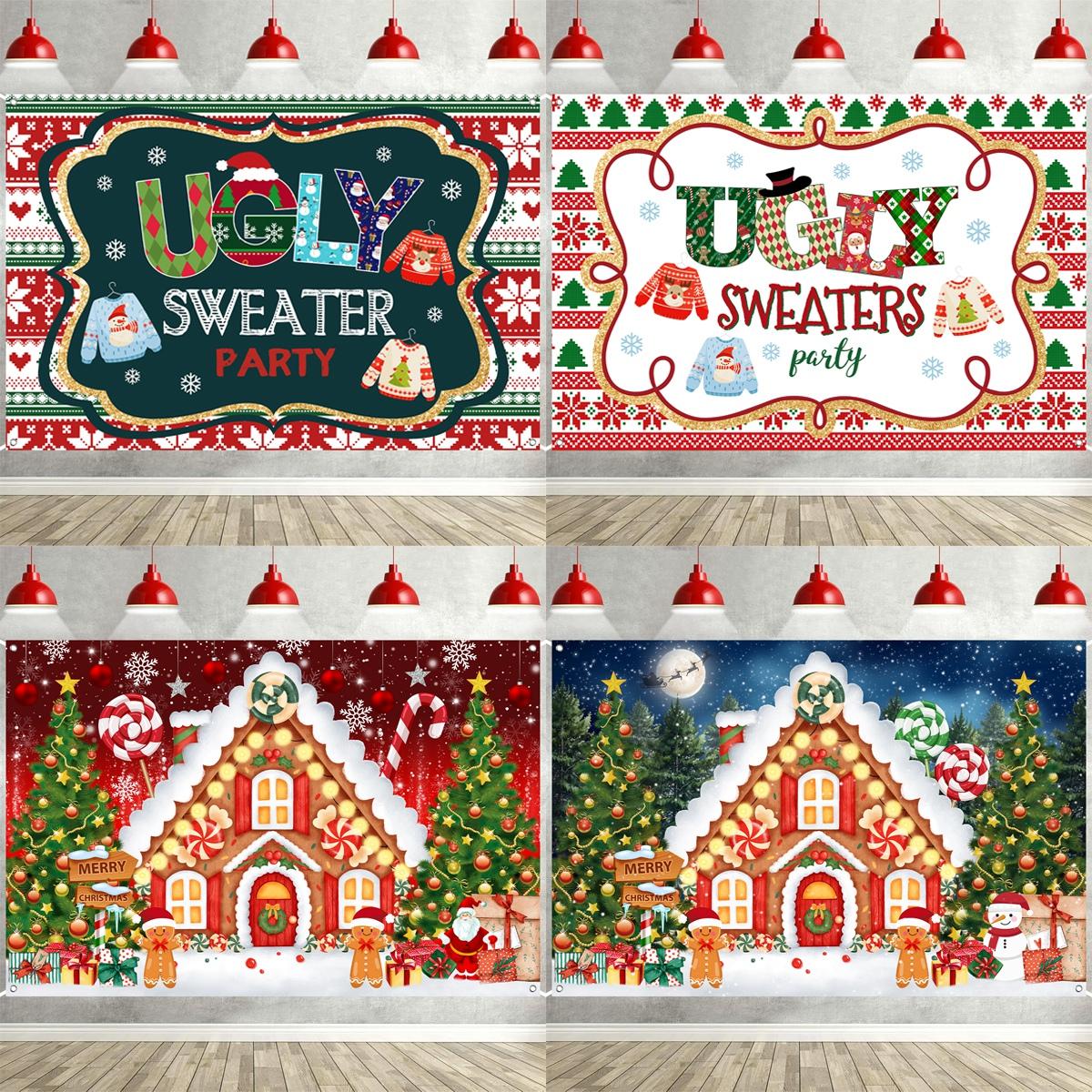 Christmas Ugly Sweater Party Background Merry Christmas Decors for Home 2024 Backdrop Xmas Ornament Navidad Natal New Year 2025
Christmas Ugly Sweater Party Background Merry Christmas Decors for Home 2024 Backdrop Xmas Ornament Navidad Natal New Year 2025