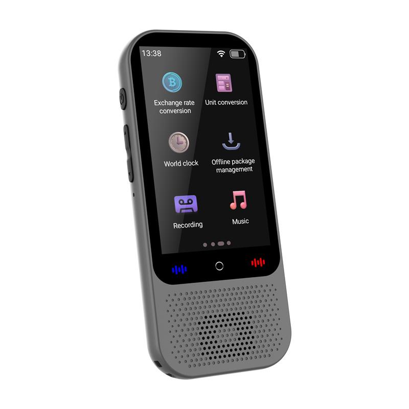 S80 Pro Портативное устройство для перевода в реальном времени Интеллектуальный голосовой фото-переводчик текста на 138 языков Деловой переводчик для путешествий серый
S80 Pro Портативное устройство для перевода в реальном времени Интеллектуальный голосовой фото-переводчик текста на 138 языков Деловой переводчик для путешествий серый