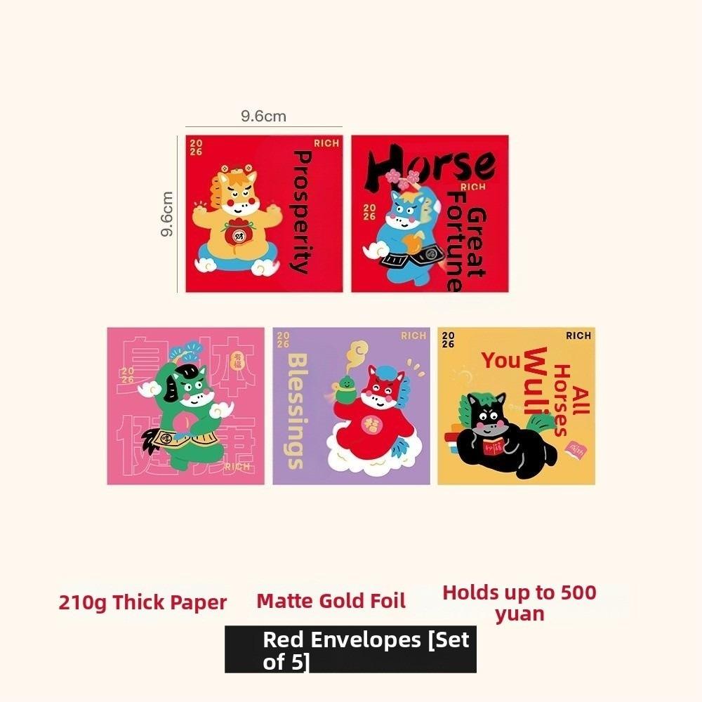 Узор Зодиака Лошадь 2026 Год Лошади Красные конверты Китайский стиль Мешок для денег на удачу Новый год small
Узор Зодиака Лошадь 2026 Год Лошади Красные конверты Китайский стиль Мешок для денег на удачу Новый год small