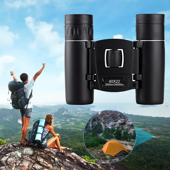 40x22 Mini Folding Binocular Telescope 2000M Long Range Portable Outdoor Travel Camping Hiking Hunting Bird Watching Concert Handheld Telescope чорний
40x22 Mini Folding Binocular Telescope 2000M Long Range Portable Outdoor Travel Camping Hiking Hunting Bird Watching Concert Handheld Telescope чорний