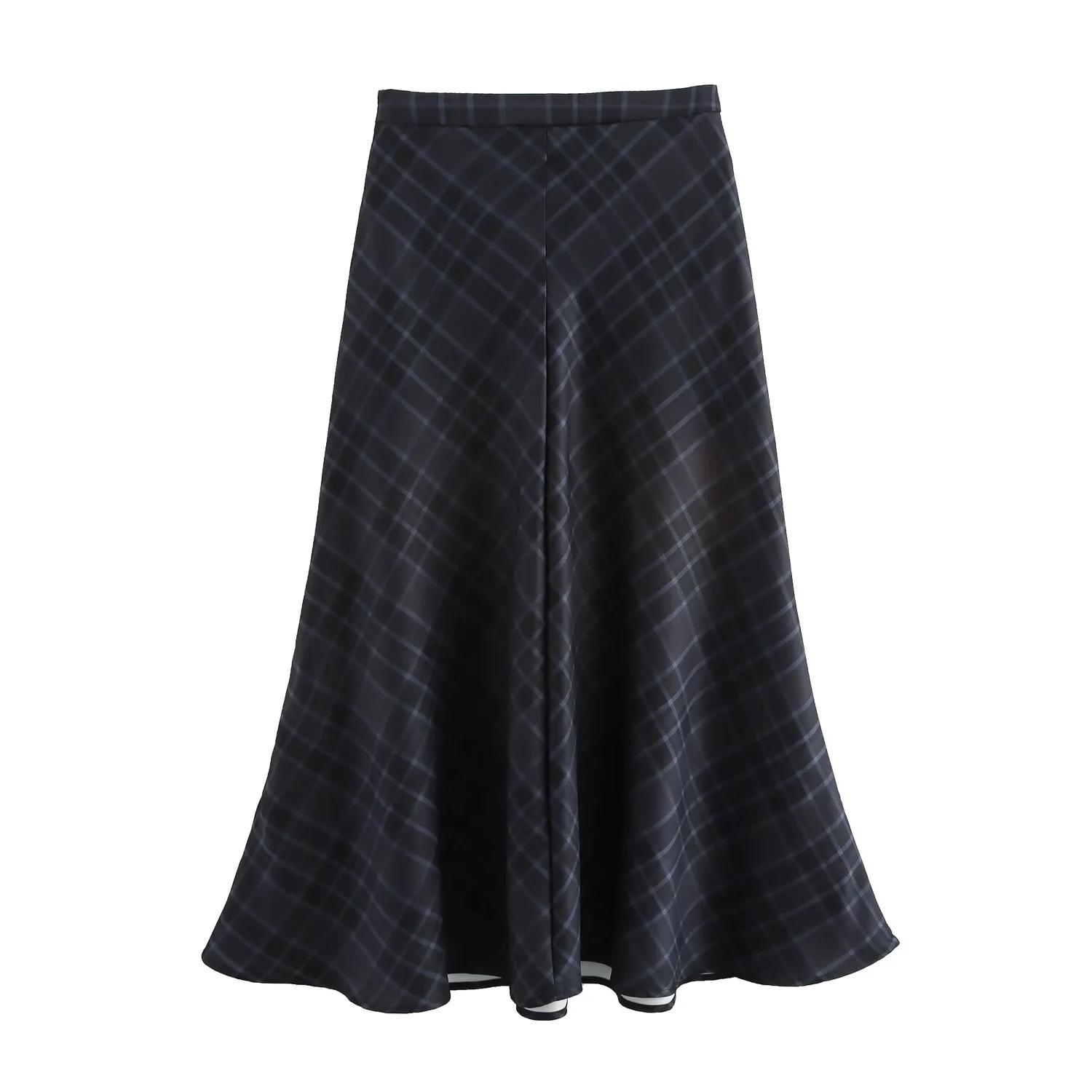 Autumn Cotton Mid-Waist Plaid Print Skirt - European & American High Street Style Extra Small
Autumn Cotton Mid-Waist Plaid Print Skirt - European & American High Street Style Extra Small