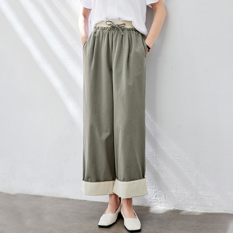 Sweet Japanese Casual Pants for Women In Summer New Style Trousers with Pure Cotton Patch Age Reduction Literary and Fresh Straight Pants M
Sweet Japanese Casual Pants for Women In Summer New Style Trousers with Pure Cotton Patch Age Reduction Literary and Fresh Straight Pants M