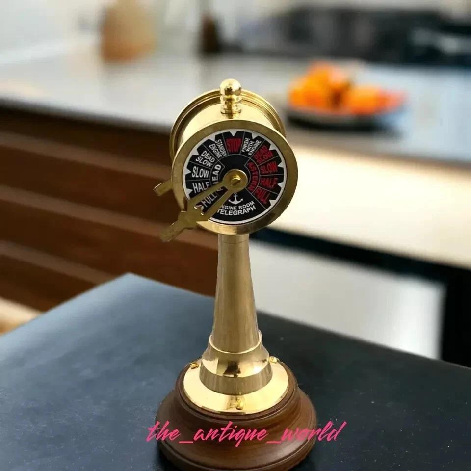 Brass Beautiful Antique Ship Engine Room Telegraph Marine Working Nautical 7 золотий
Brass Beautiful Antique Ship Engine Room Telegraph Marine Working Nautical 7 золотий