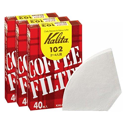 Kalita Coffee Filters, 102 Filter Paper, White, 40 Filter Sheets, Pack of 3
Kalita Coffee Filters, 102 Filter Paper, White, 40 Filter Sheets, Pack of 3