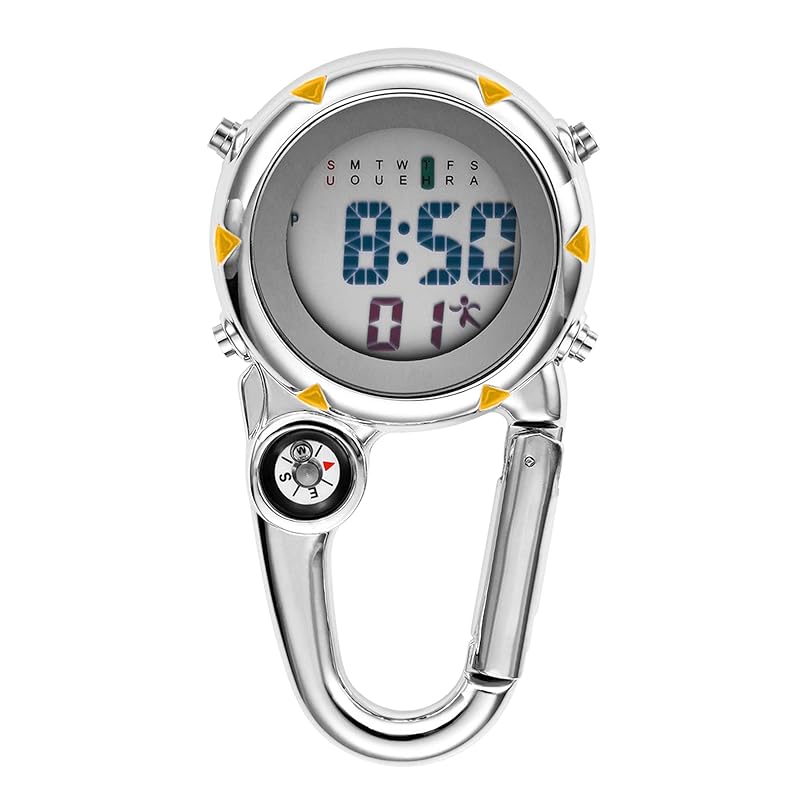 Lancardo carabiner clock waterproof watch digital calendar alarm clock compass pocket watch men s ladies key ring clip with pocket watch
Lancardo carabiner clock waterproof watch digital calendar alarm clock compass pocket watch men s ladies key ring clip with pocket watch