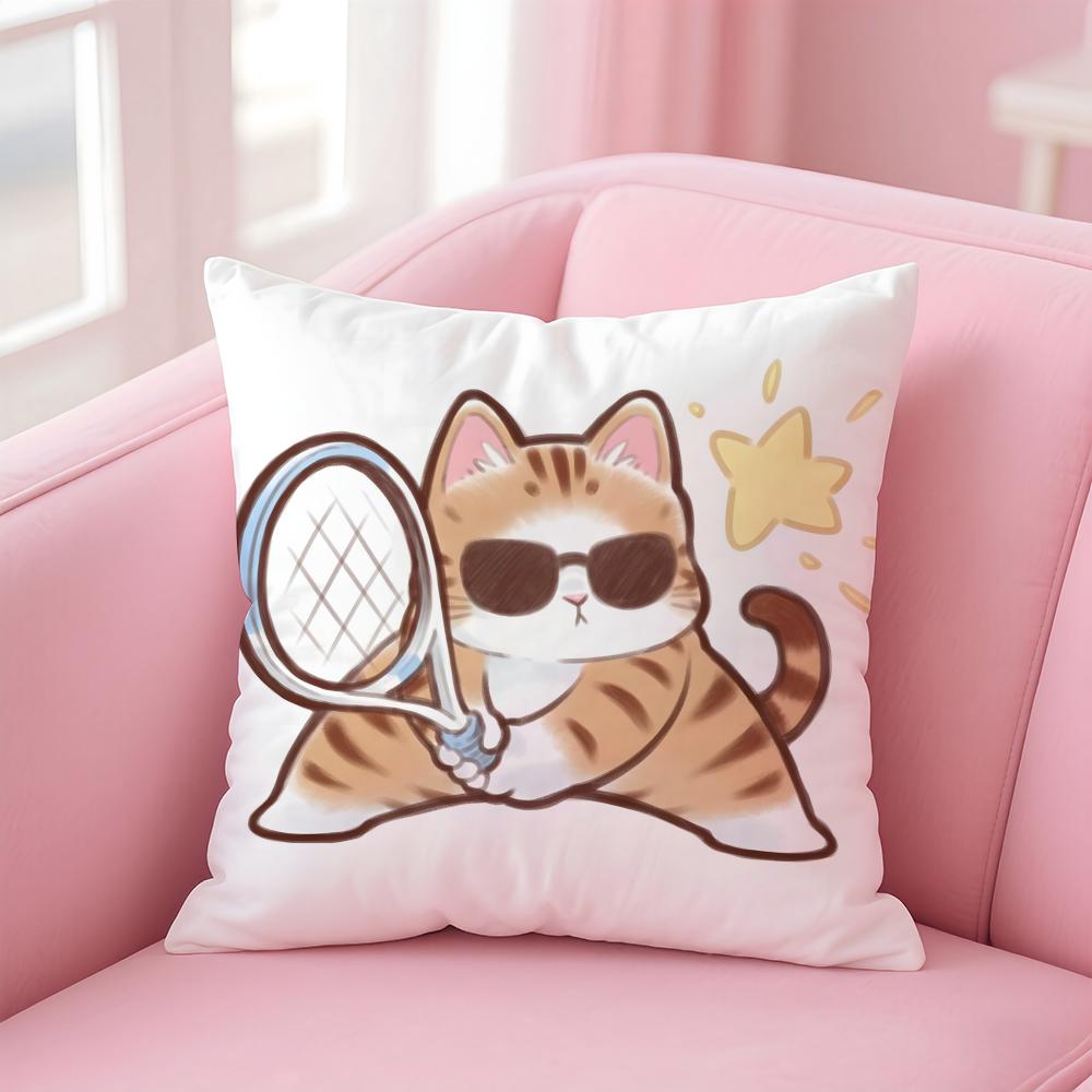 Cute Cat Athlete Childlike Heart Cushion Cover Linen Pillowcase Cover Soft Decor for Sofa Home Room 30X30cm
Cute Cat Athlete Childlike Heart Cushion Cover Linen Pillowcase Cover Soft Decor for Sofa Home Room 30X30cm