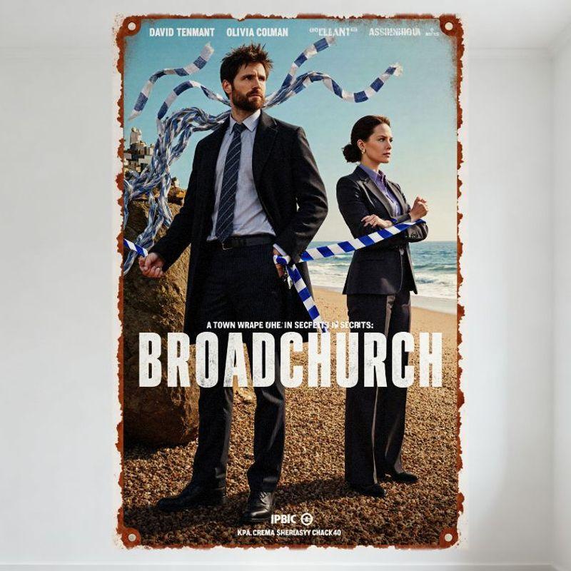 Broadchurch David Tennant Olivia Colman Vintage Metal Tin Sign Coastal Mystery TV Show Wall Decor for Man Cave Home Bar 20x30cm(7.8x11.8inch)
Broadchurch David Tennant Olivia Colman Vintage Metal Tin Sign Coastal Mystery TV Show Wall Decor for Man Cave Home Bar 20x30cm(7.8x11.8inch)