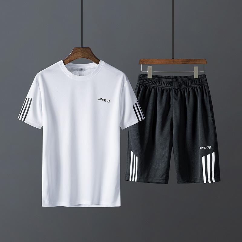 Летний мужской спортивный комплект для бега, повседневный, тонкий, с коротким рукавом, шорты, футболка с круглым вырезом, свободный, с рукавом три четверти, комплект из трех предметов XXXXXL белый
Летний мужской спортивный комплект для бега, повседневный, тонкий, с коротким рукавом, шорты, футболка с круглым вырезом, свободный, с рукавом три четверти, комплект из трех предметов XXXXXL белый