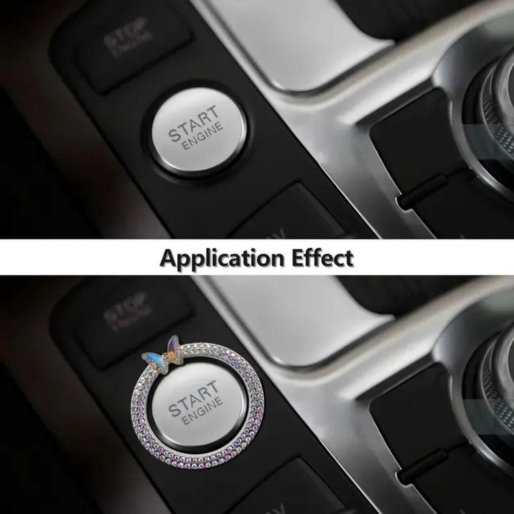 2Pcs Crystal Butterfly Car Start Decorative Circle Switch Button Decor For Auto Motorcycle Styling Black 1
2Pcs Crystal Butterfly Car Start Decorative Circle Switch Button Decor For Auto Motorcycle Styling Black 1