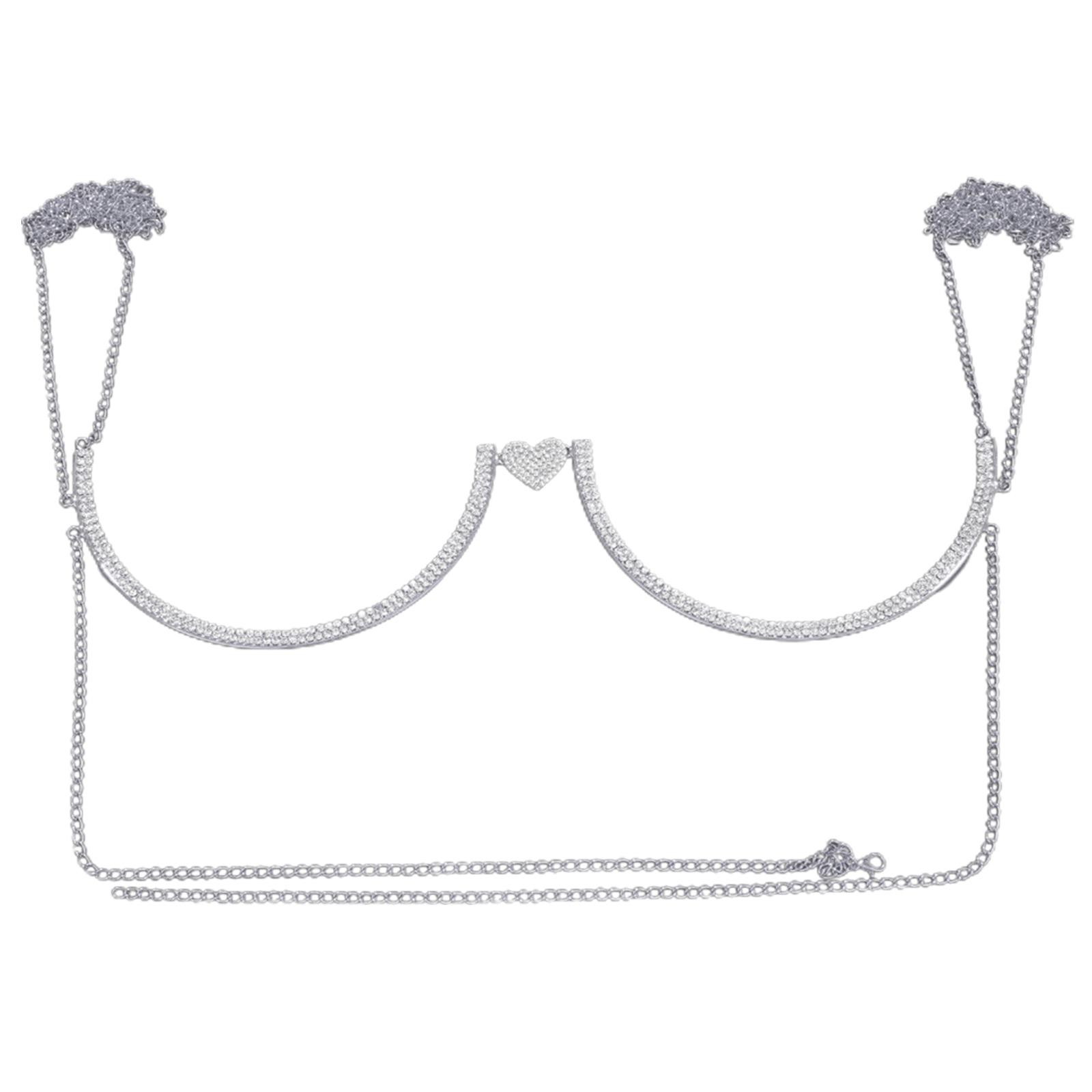 Sexy Rhinestones Chest Bracket Bra Chains For Women Underwear Body Jewelry Bikini Crystal Body Chain Bra For Women 1 серебряный
Sexy Rhinestones Chest Bracket Bra Chains For Women Underwear Body Jewelry Bikini Crystal Body Chain Bra For Women 1 серебряный