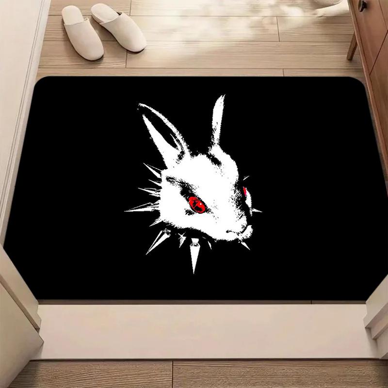 Gothic Spiked Rabbit Print Bath Mat Non Slip Soft Washable Floor Carpet for Bathroom Bedroom Entryway Decor 40x60cm
Gothic Spiked Rabbit Print Bath Mat Non Slip Soft Washable Floor Carpet for Bathroom Bedroom Entryway Decor 40x60cm